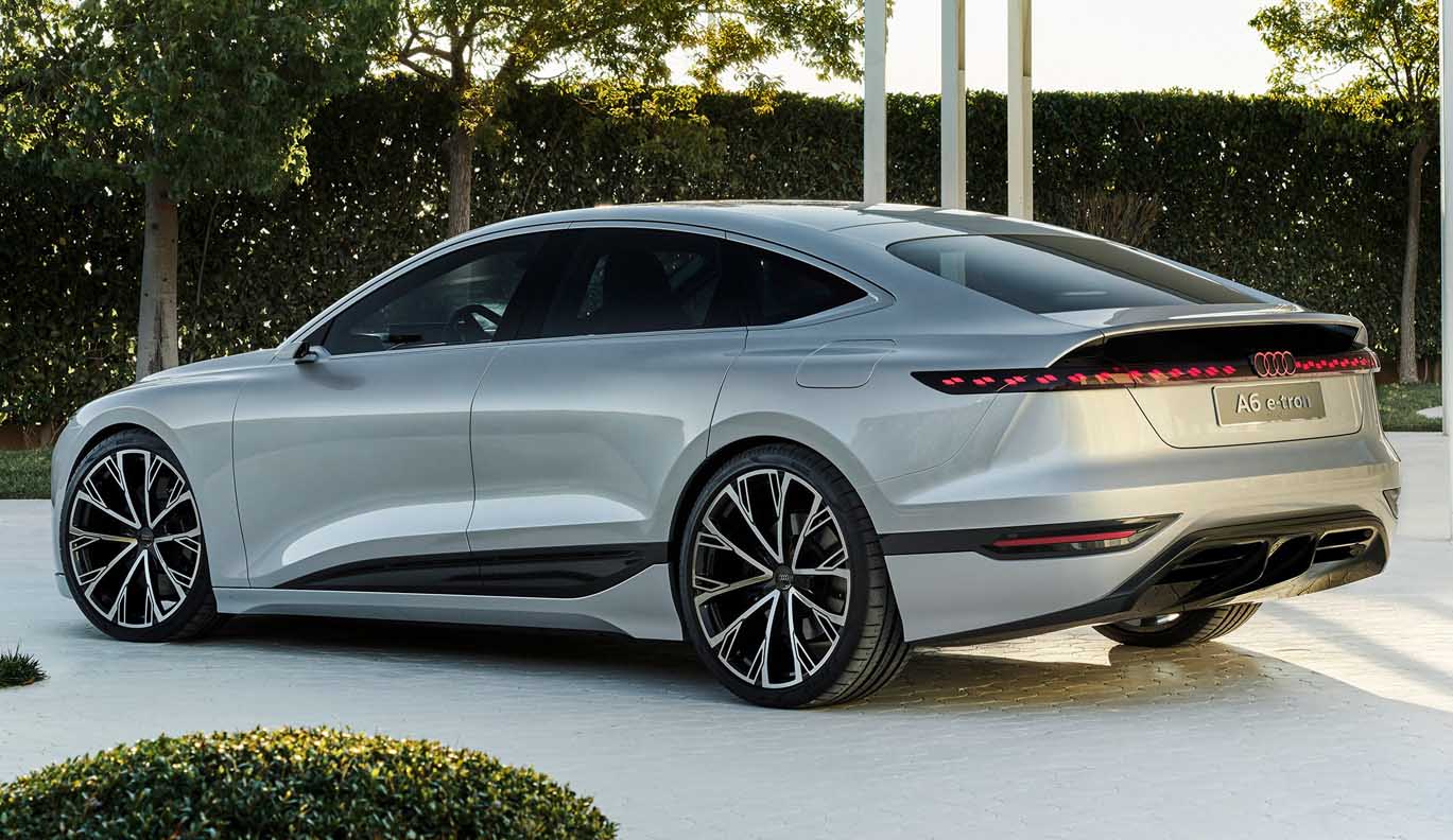 أودي آ6 إي ترون الجديدة كلياً 2021 – من أجمل وأكثر السيارات الكهربائية فخامة