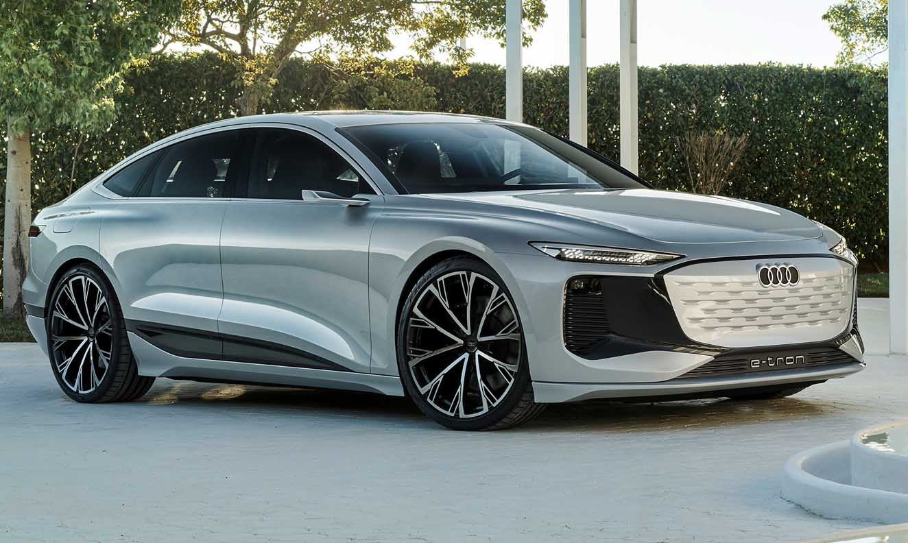 أودي آ6 إي ترون الجديدة كلياً 2021 – من أجمل وأكثر السيارات الكهربائية فخامة